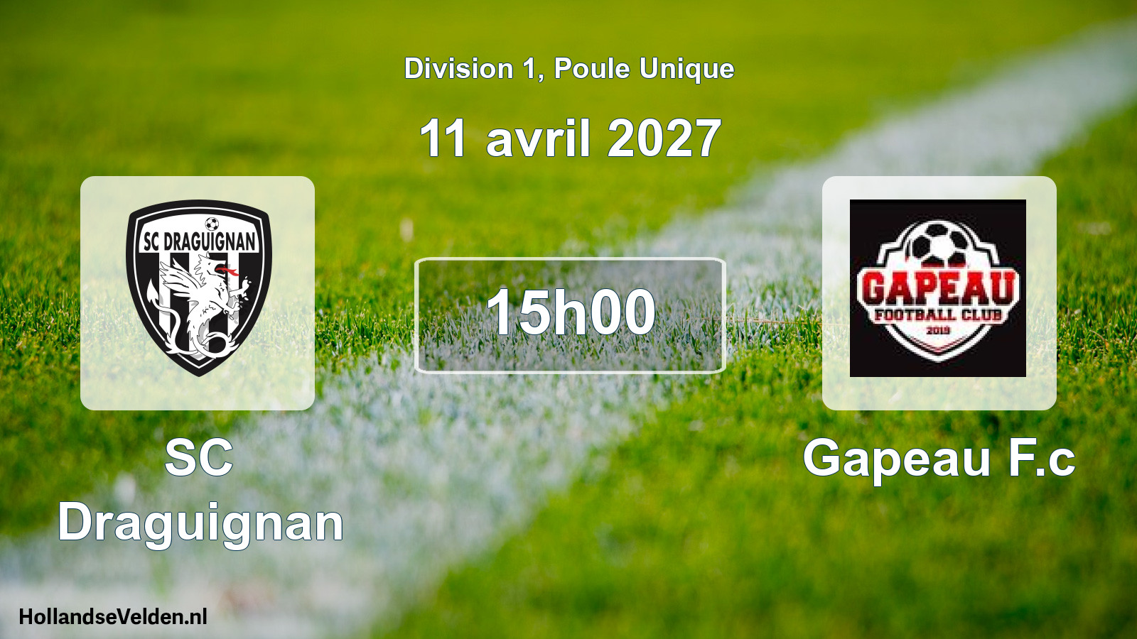 Scheduled Match: SC Draguignan - Gapeau F.c (11 April 2027)