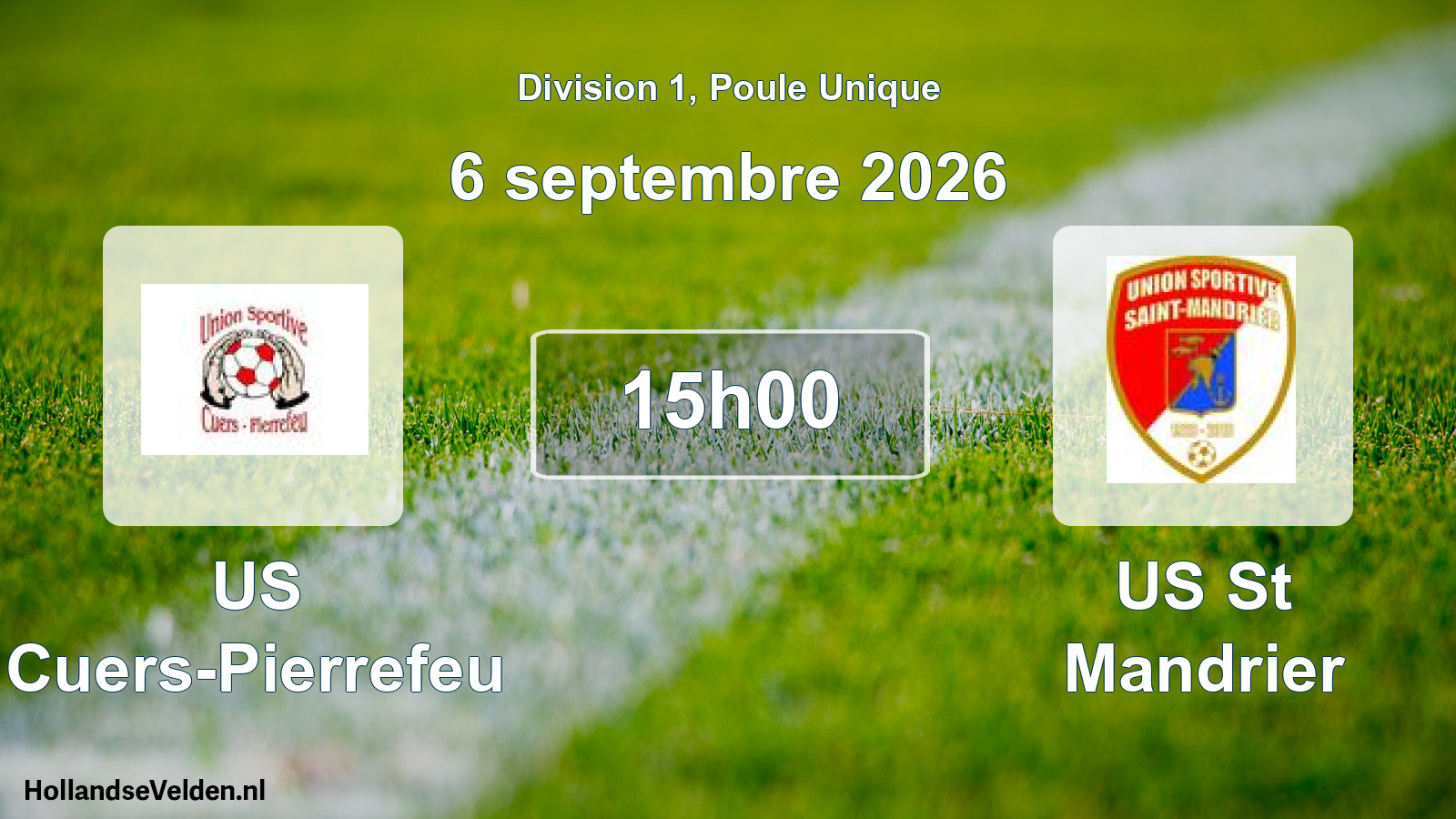 Scheduled Match: US Cuers-Pierrefeu - US St Mandrier (6 September 2026)