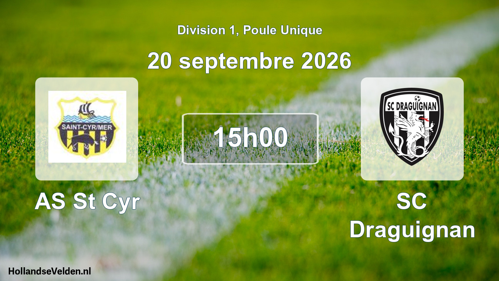 Scheduled Match: AS St Cyr - SC Draguignan (20 September 2026)