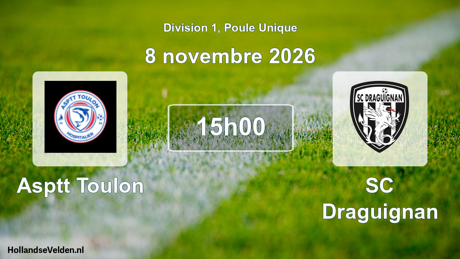 Scheduled Match: Asptt Toulon - SC Draguignan (8 November 2026)