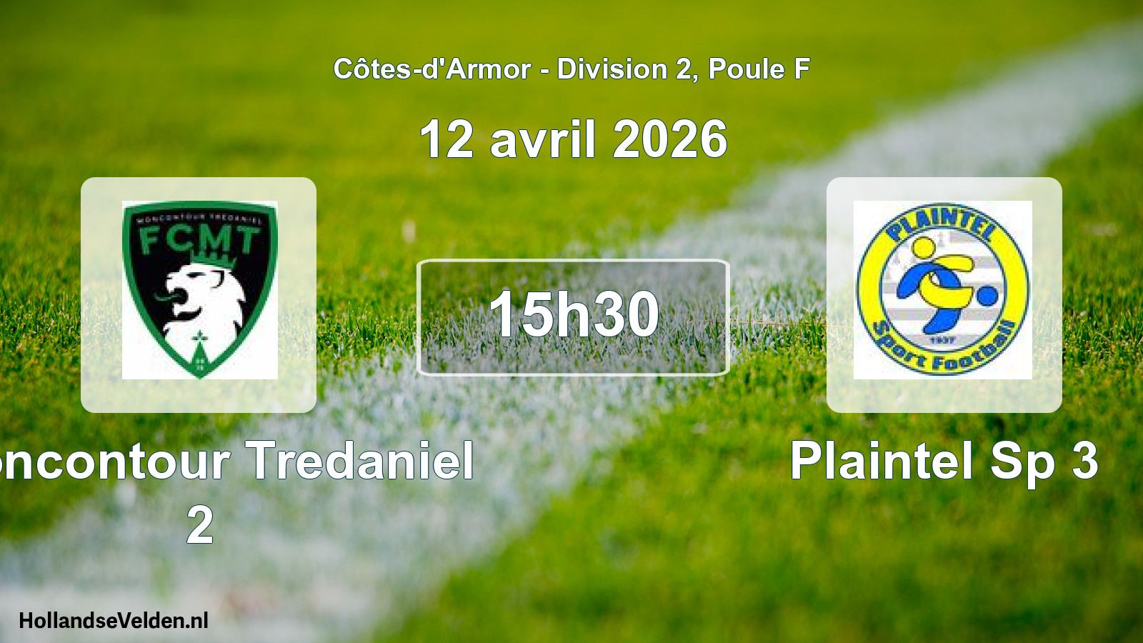 Geplande wedstrijd: Moncontour Tredaniel 2 - Plaintel Sp 3 (12 avril 2026)