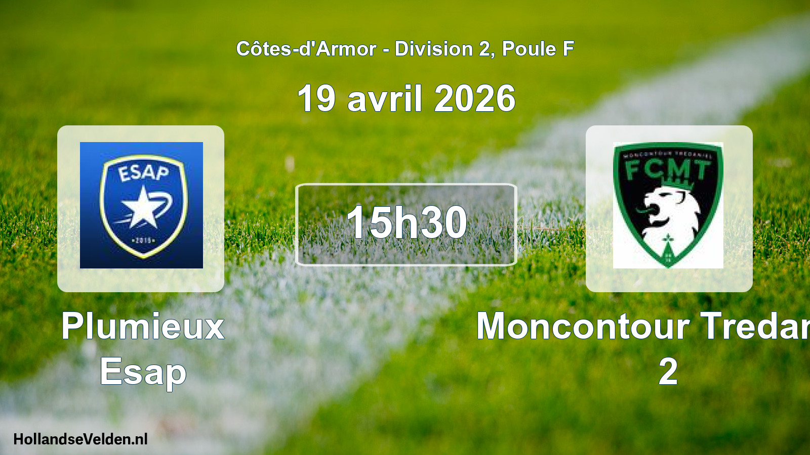 Scheduled Match: Plumieux Esap - Moncontour Tredaniel 2 (19 April 2026)