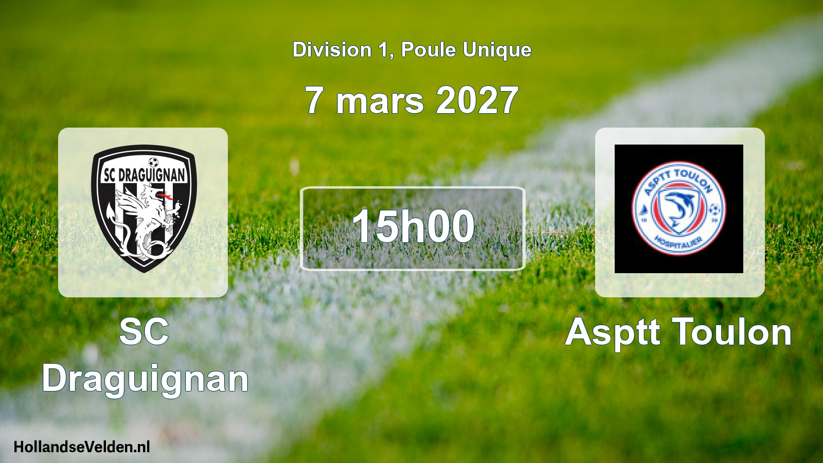 Scheduled Match: SC Draguignan - Asptt Toulon (7 March 2027)