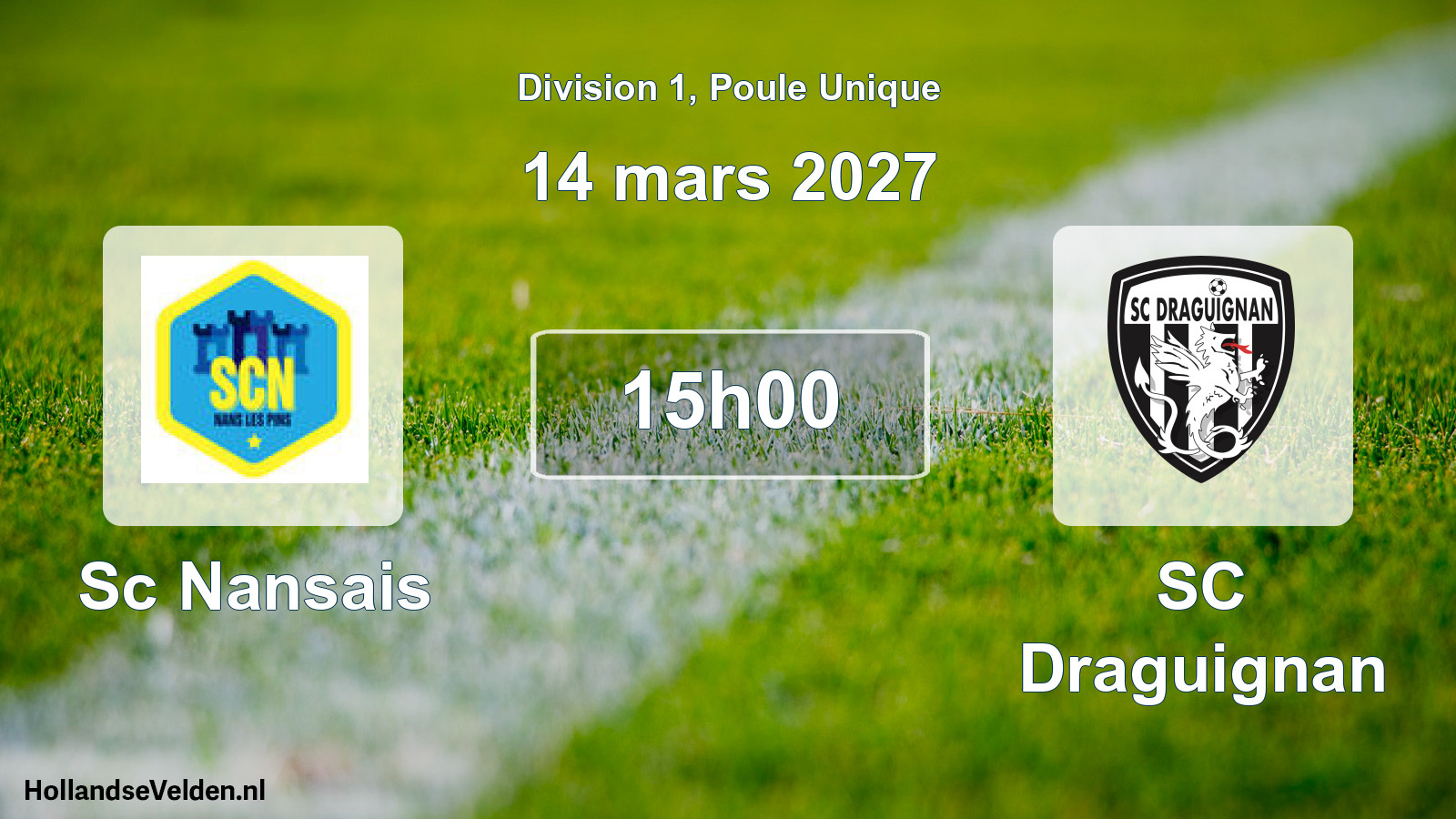 Match programmé: Sc Nansais - SC Draguignan (14 mars 2027)