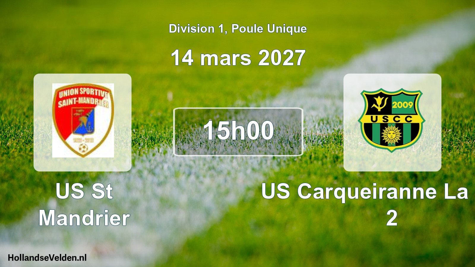 Geplande wedstrijd: US St Mandrier - US Carqueiranne La Crau 2 (14 maart 2027)