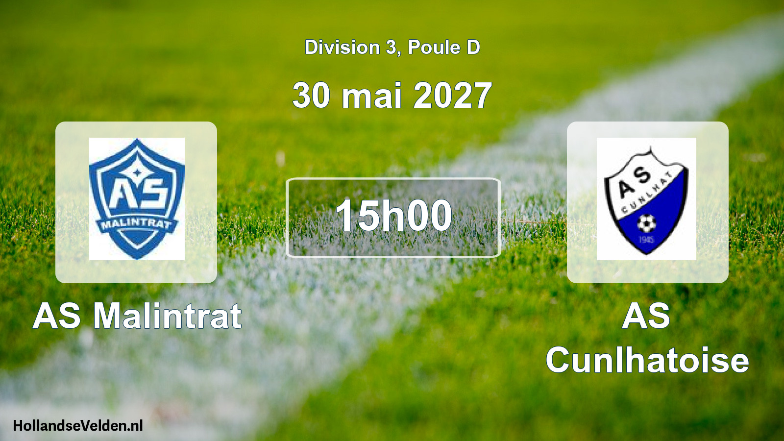 Match programmé: AS Malintrat - AS Cunlhatoise (30 mai 2027)