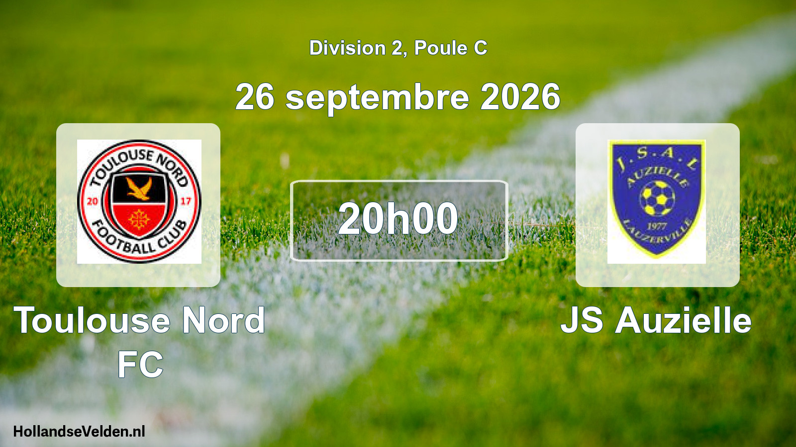Scheduled Match: Toulouse Nord FC - JS Auzielle (26 September 2026)