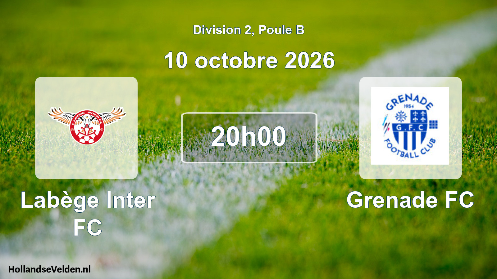 Match programmé: Labège Inter FC - Grenade FC (10 octobre 2026)