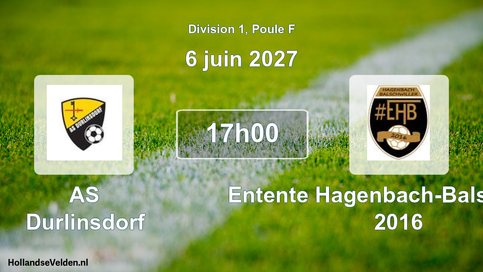 Scheduled Match: AS Durlinsdorf - Entente Hagenbach-Balschwiller 2016 (6 June 2027)