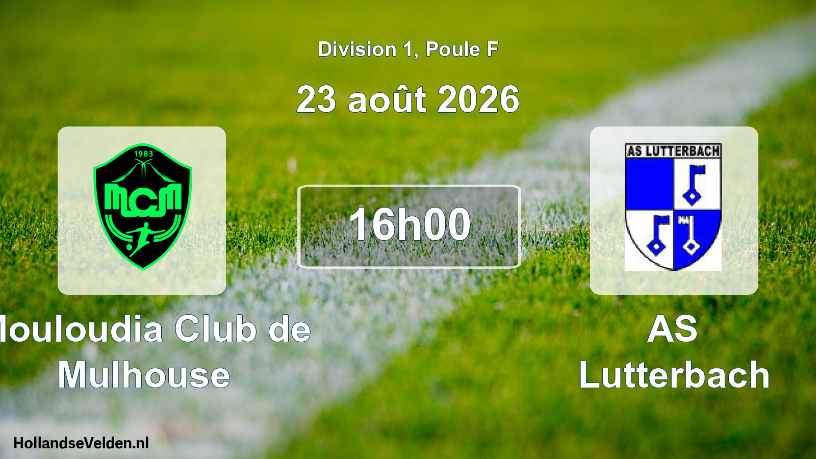 Scheduled Match: Mouloudia Club de Mulhouse - AS Lutterbach (23 August 2026)