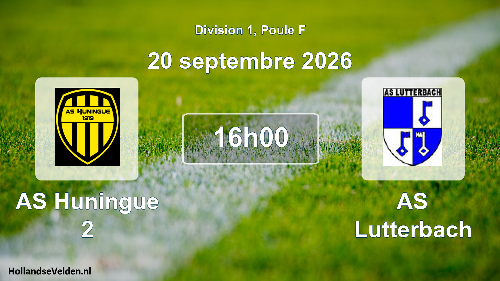 Scheduled Match: AS Huningue 2 - AS Lutterbach (20 September 2026)