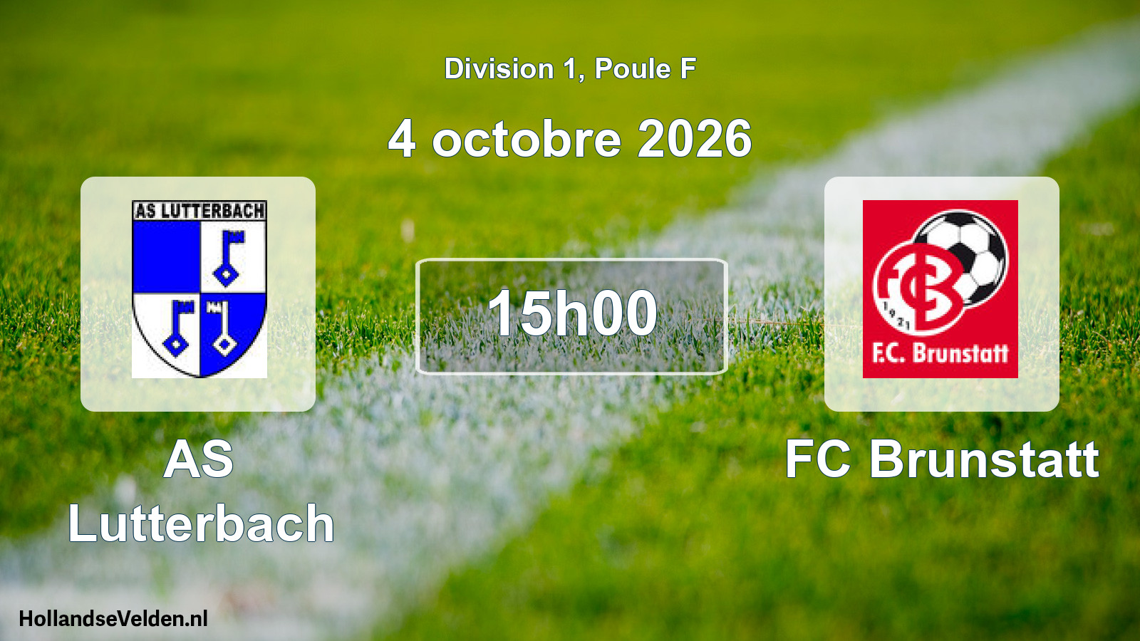 Scheduled Match: AS Lutterbach - FC Brunstatt (4 October 2026)