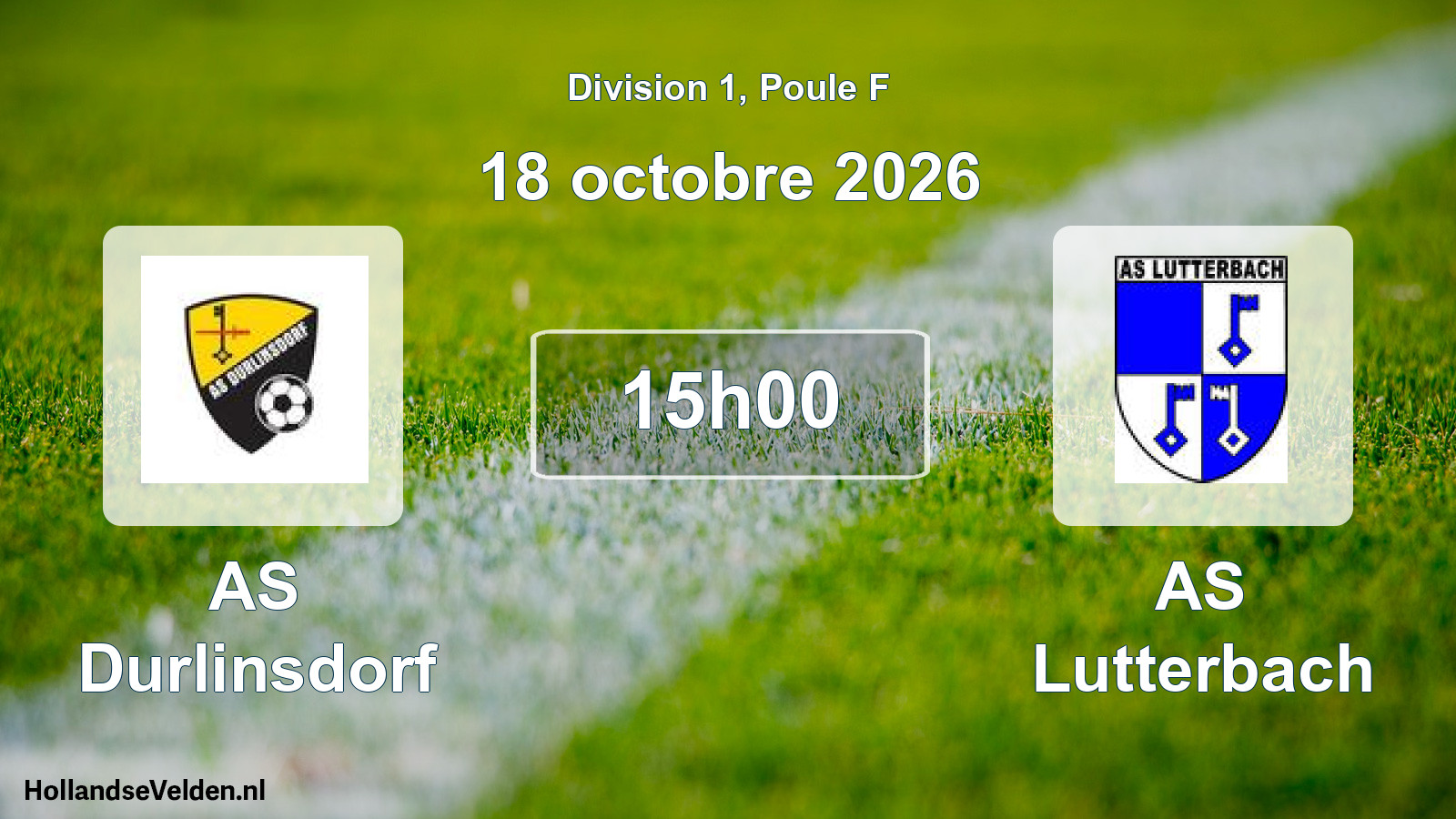 Scheduled Match: AS Durlinsdorf - AS Lutterbach (18 October 2026)