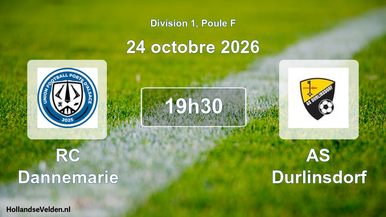Scheduled Match: RC Dannemarie - AS Durlinsdorf (24 October 2026)