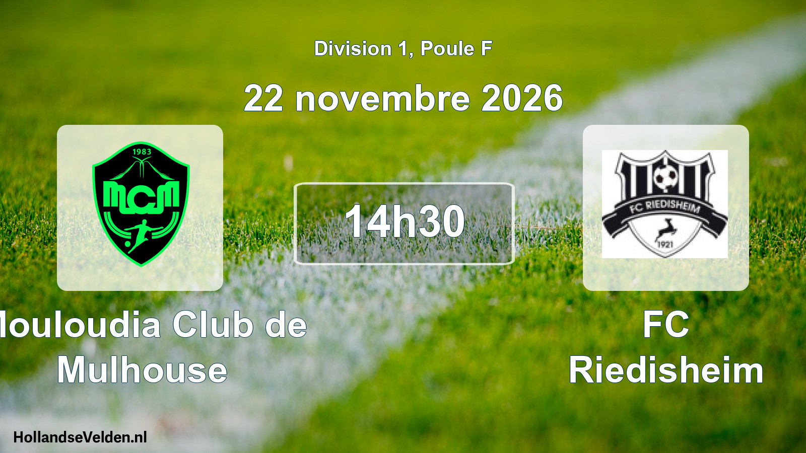Scheduled Match: Mouloudia Club de Mulhouse - FC Riedisheim (22 November 2026)