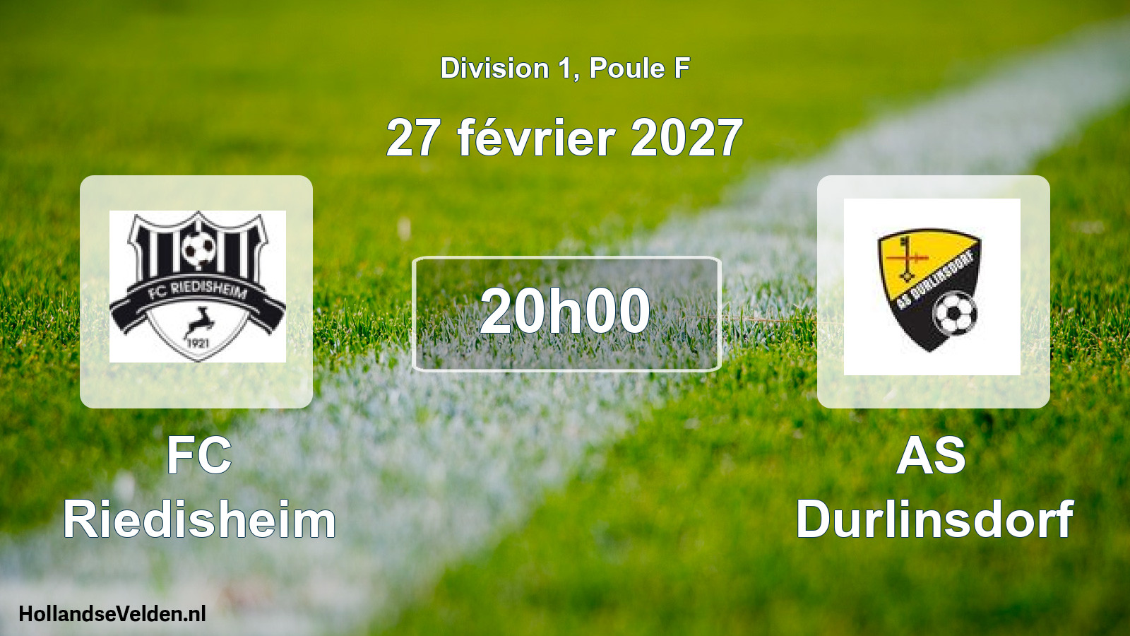 Scheduled Match: FC Riedisheim - AS Durlinsdorf (27 February 2027)