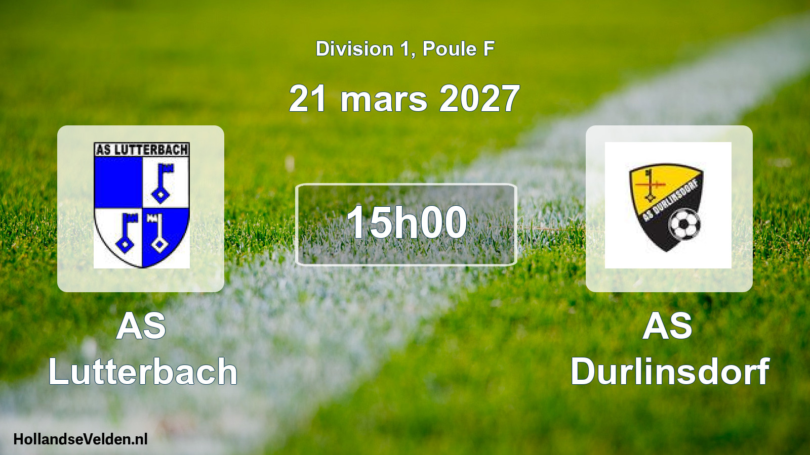 Scheduled Match: AS Lutterbach - AS Durlinsdorf (21 March 2027)
