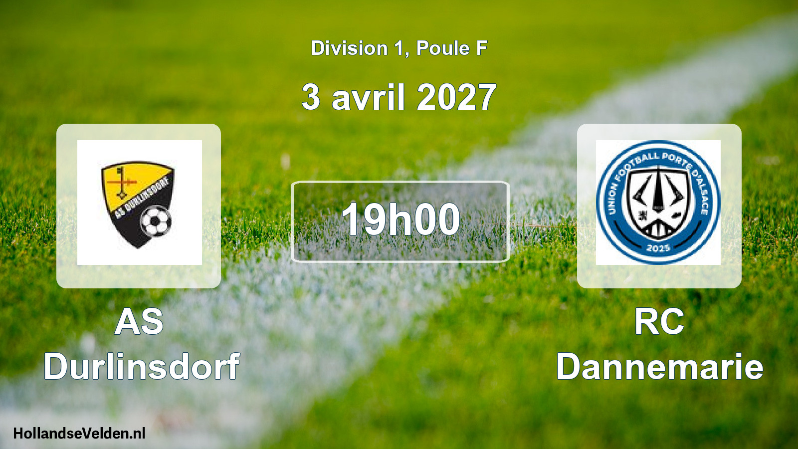 Scheduled Match: AS Durlinsdorf - RC Dannemarie (3 April 2027)