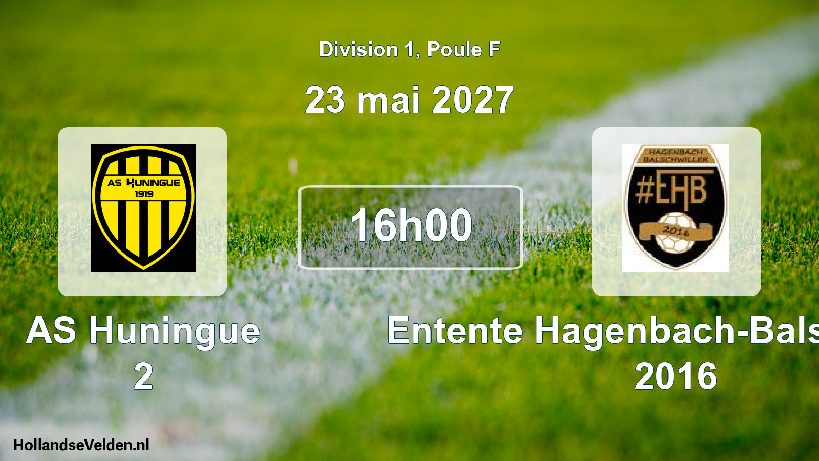 Scheduled Match: AS Huningue 2 - Entente Hagenbach-Balschwiller 2016 (23 May 2027)