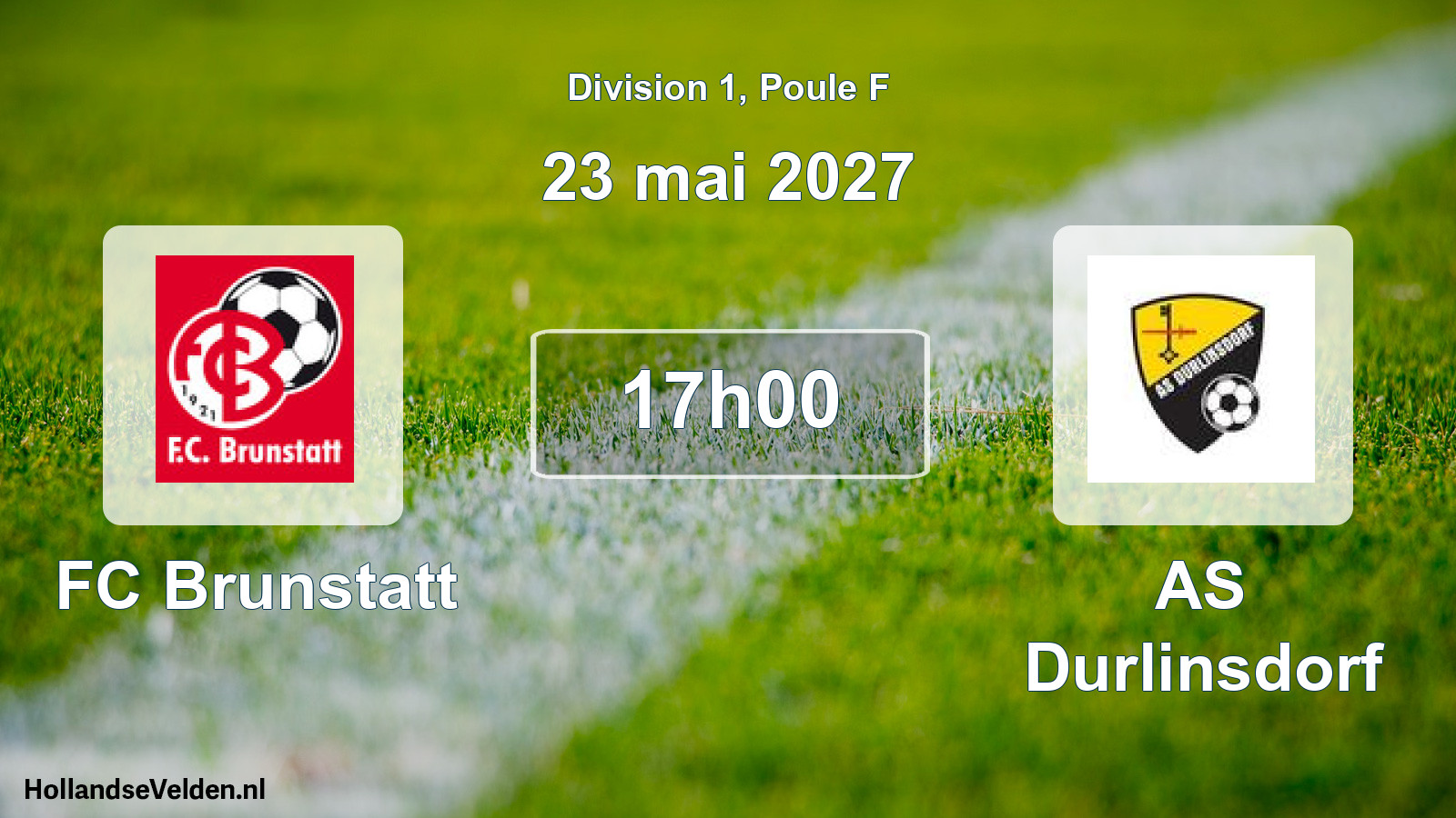Scheduled Match: FC Brunstatt - AS Durlinsdorf (23 May 2027)
