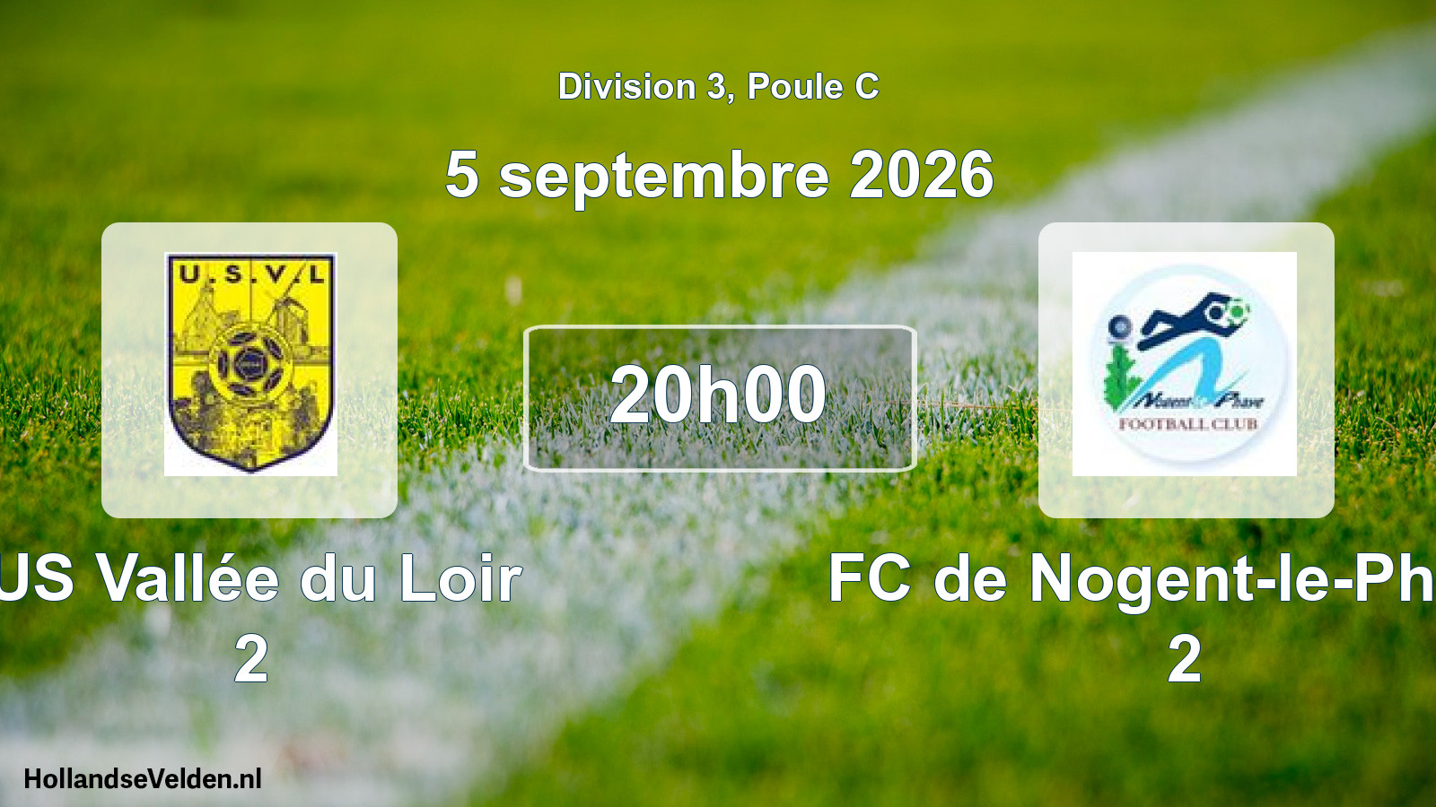 Scheduled Match: US Vallée du Loir 2 - FC de Nogent-le-Phaye 2 (5 September 2026)