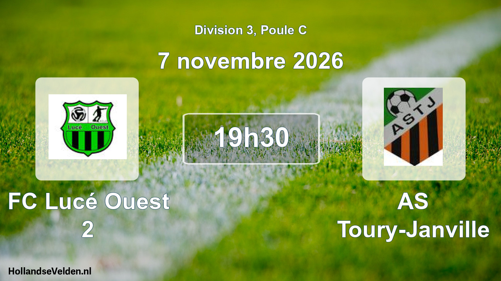 Scheduled Match: FC Lucé Ouest 2 - AS Toury-Janville (7 November 2026)