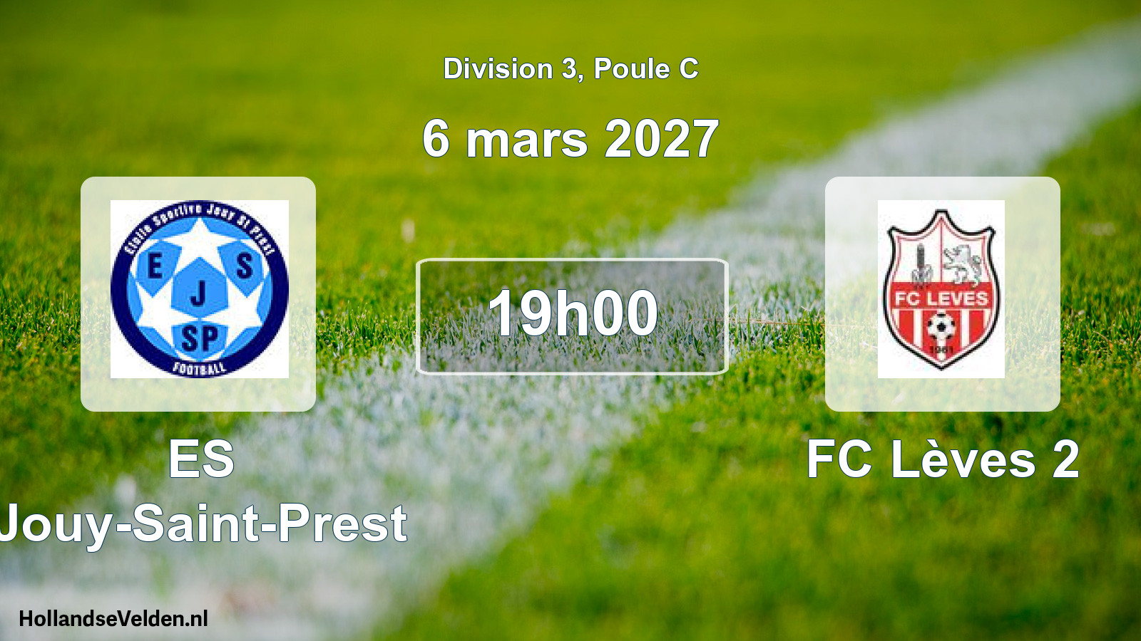 Match programmé: ES Jouy-Saint-Prest - FC Lèves 2 (6 mars 2027)