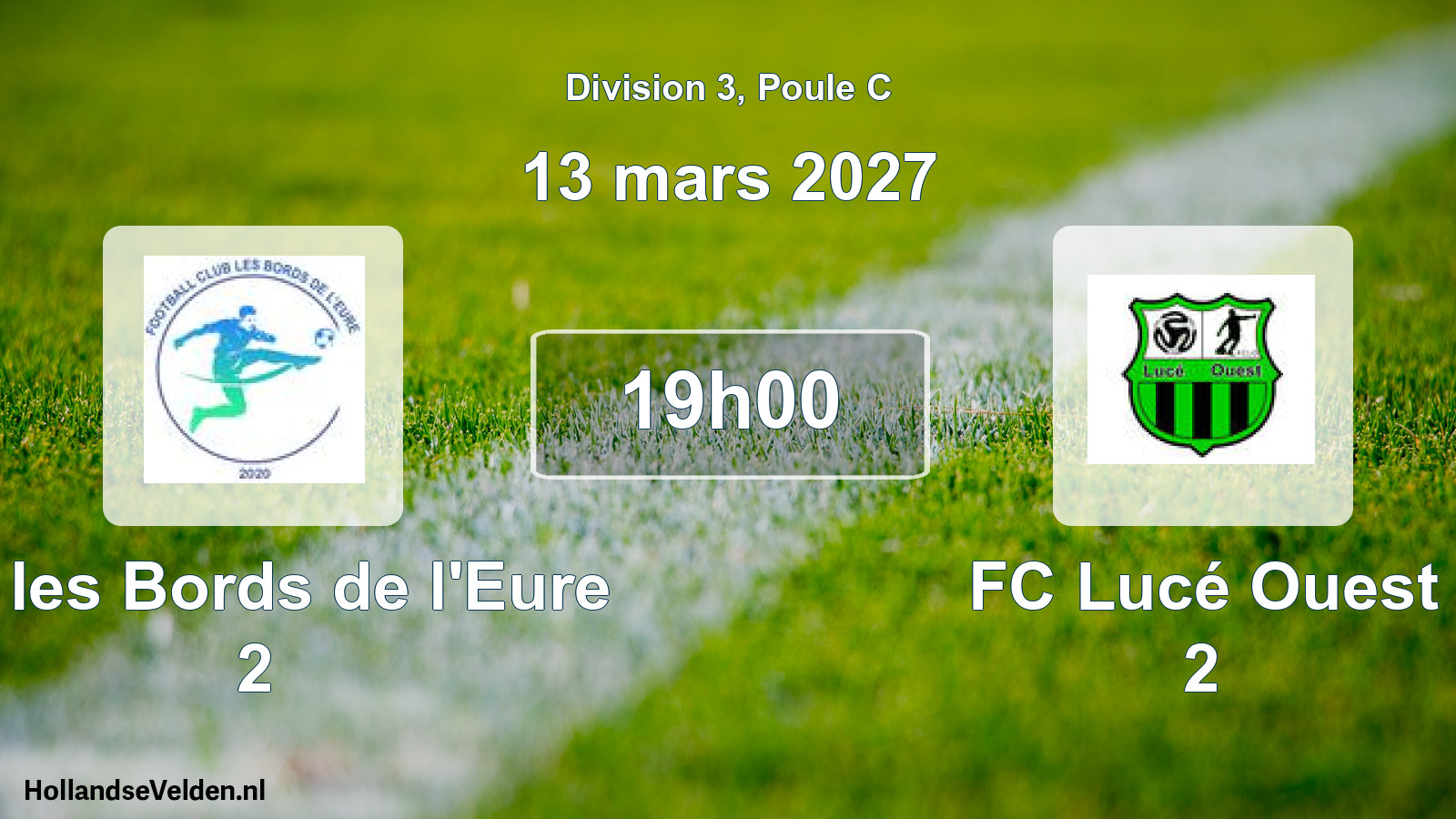Match programmé: FC les Bords de l'Eure 2 - FC Lucé Ouest 2 (13 mars 2027)