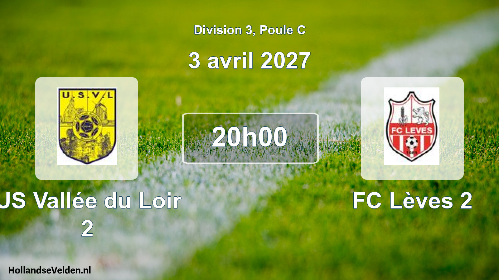 Scheduled Match: US Vallée du Loir 2 - FC Lèves 2 (3 April 2027)