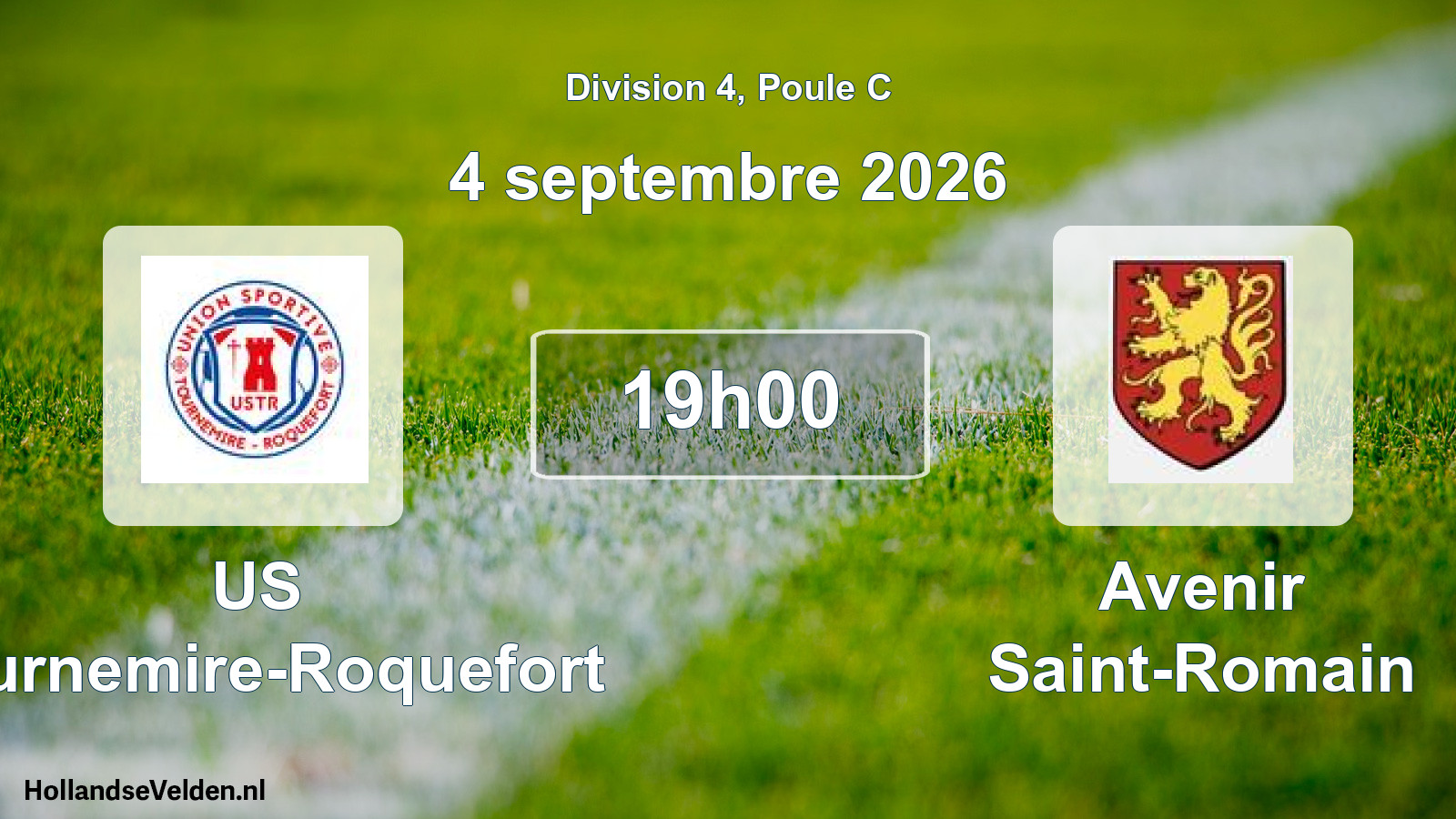 Match programmé: US Tournemire-Roquefort - Avenir Saint-Romain (4 septembre 2026)