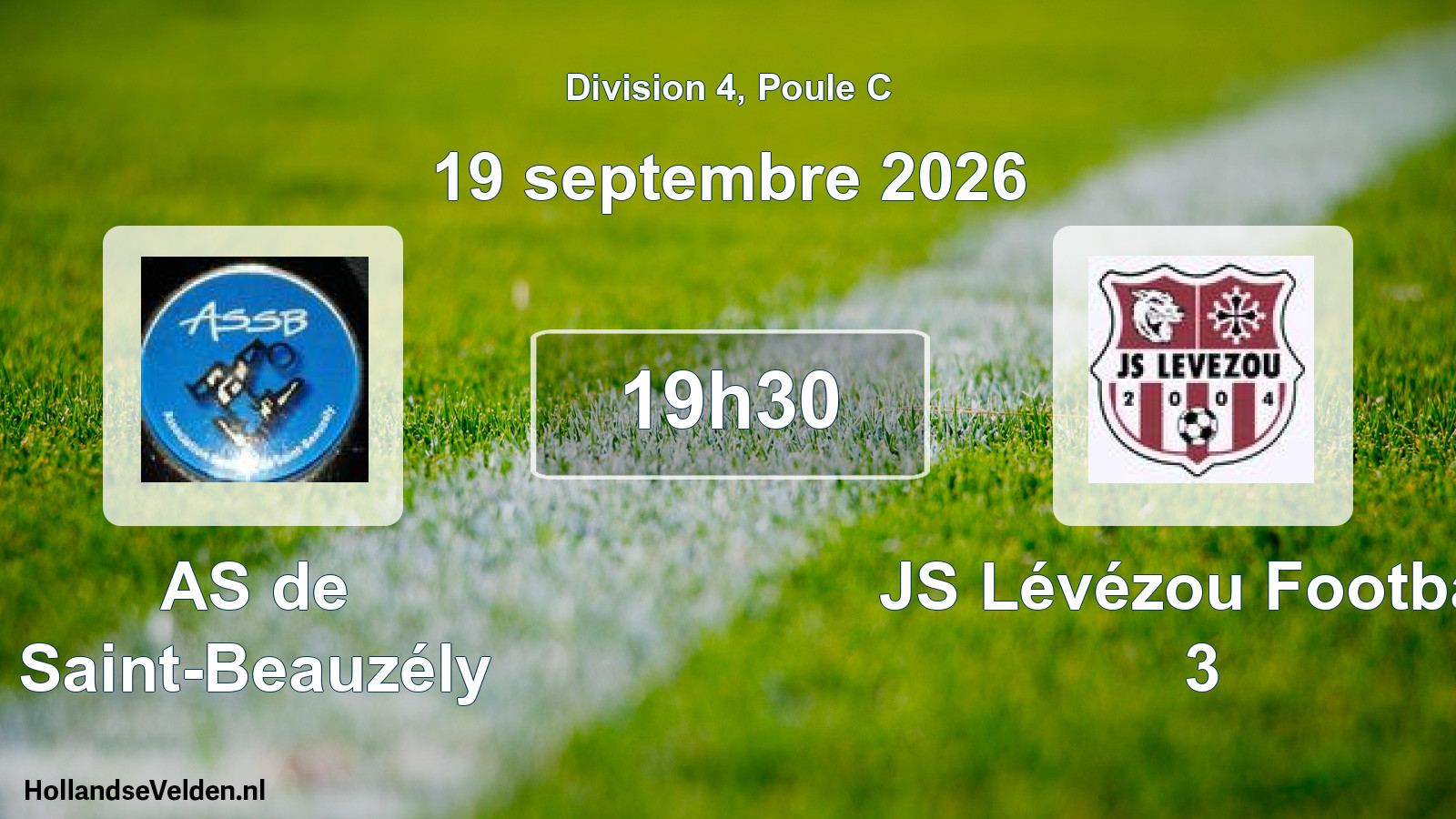 Match programmé: AS de Saint-Beauzély - JS Lévézou Football 3 (19 septembre 2026)