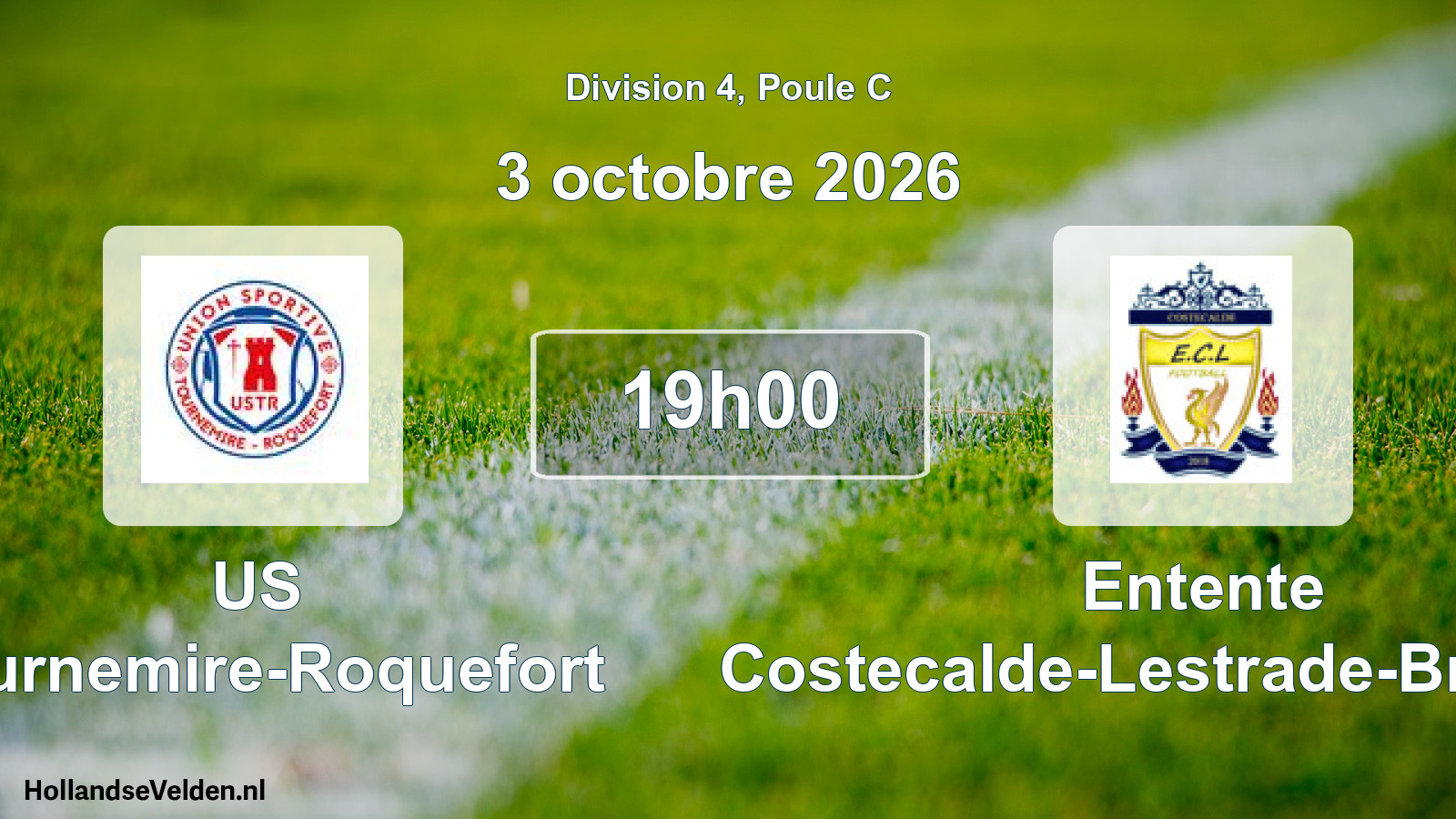Scheduled Match: US Tournemire-Roquefort - Entente Costecalde-Lestrade-Broquiès (3 October 2026)