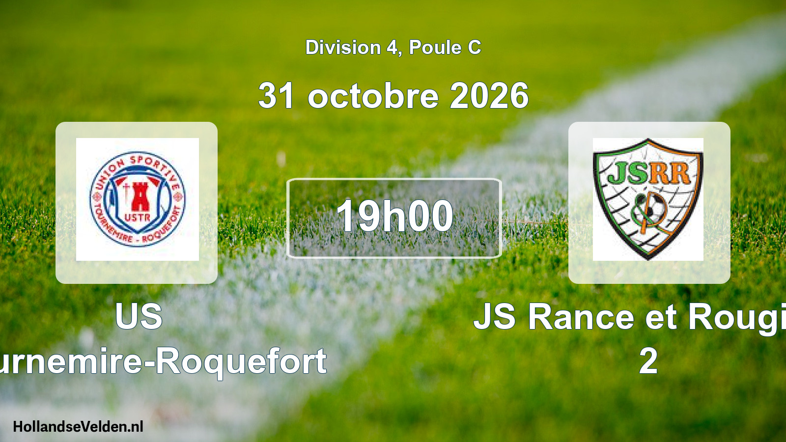 Match programmé: US Tournemire-Roquefort - JS Rance et Rougier 2 (31 octobre 2026)