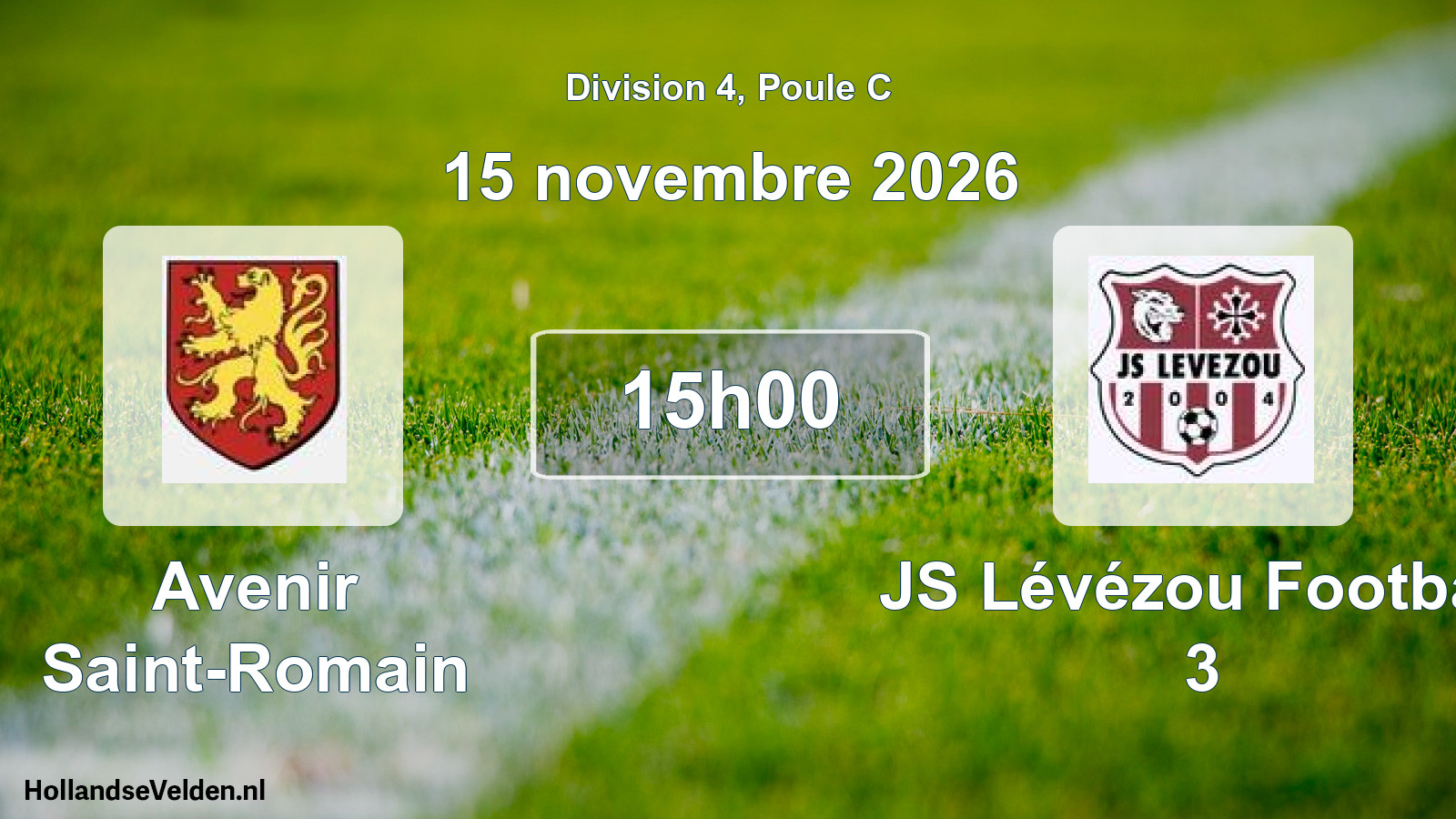 Scheduled Match: Avenir Saint-Romain - JS Lévézou Football 3 (15 November 2026)