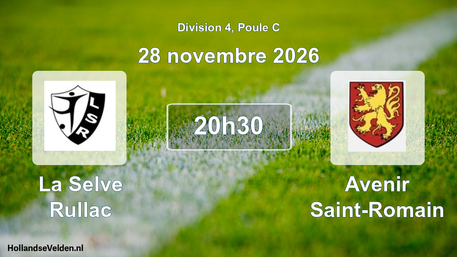 Match programmé: La Selve Rullac - Avenir Saint-Romain (28 novembre 2026)