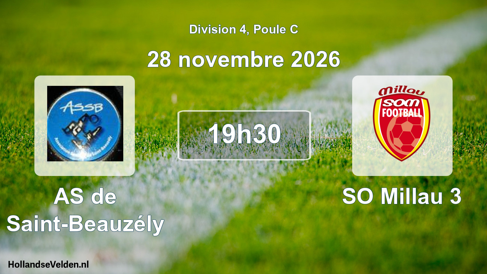 Scheduled Match: AS de Saint-Beauzély - SO Millau 3 (28 November 2026)