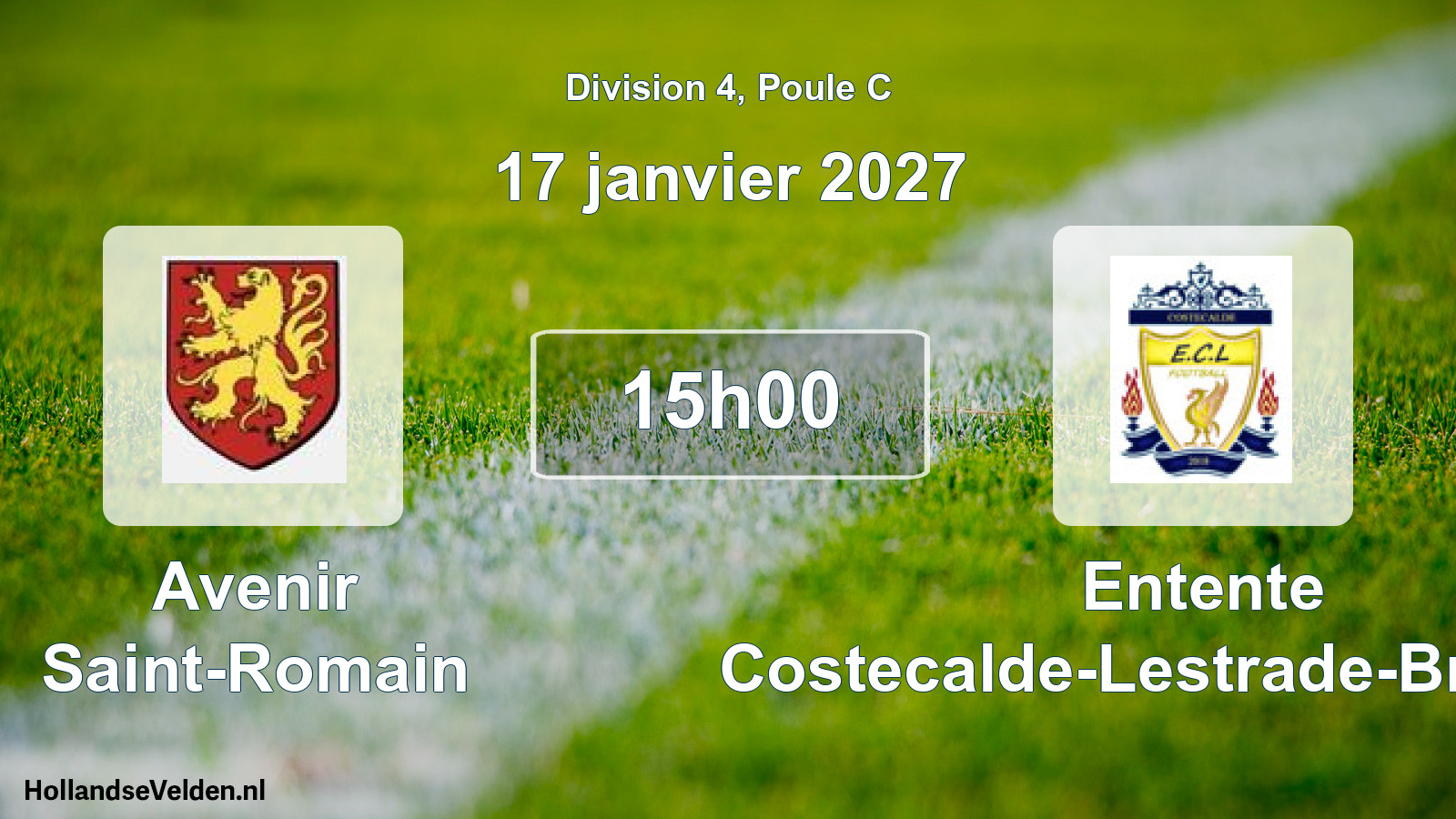 Scheduled Match: Avenir Saint-Romain - Entente Costecalde-Lestrade-Broquiès (17 January 2027)