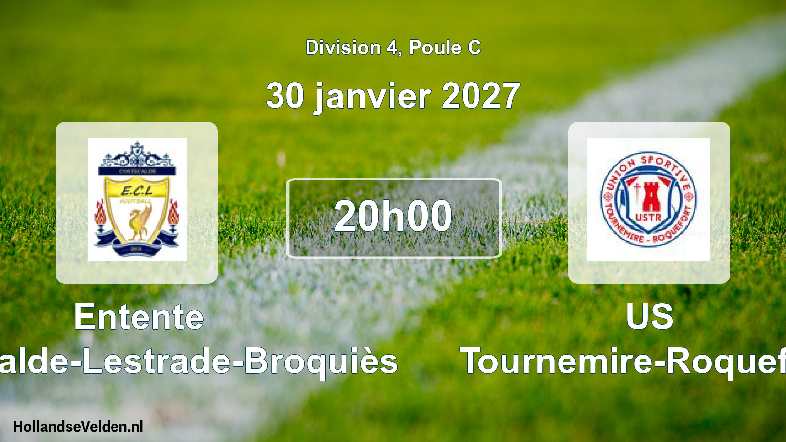 Scheduled Match: Entente Costecalde-Lestrade-Broquiès - US Tournemire-Roquefort (30 January 2027)
