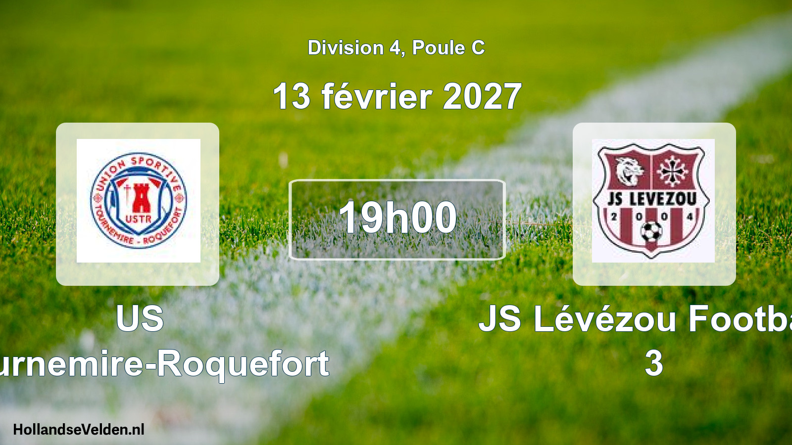 Match programmé: US Tournemire-Roquefort - JS Lévézou Football 3 (13 février 2027)