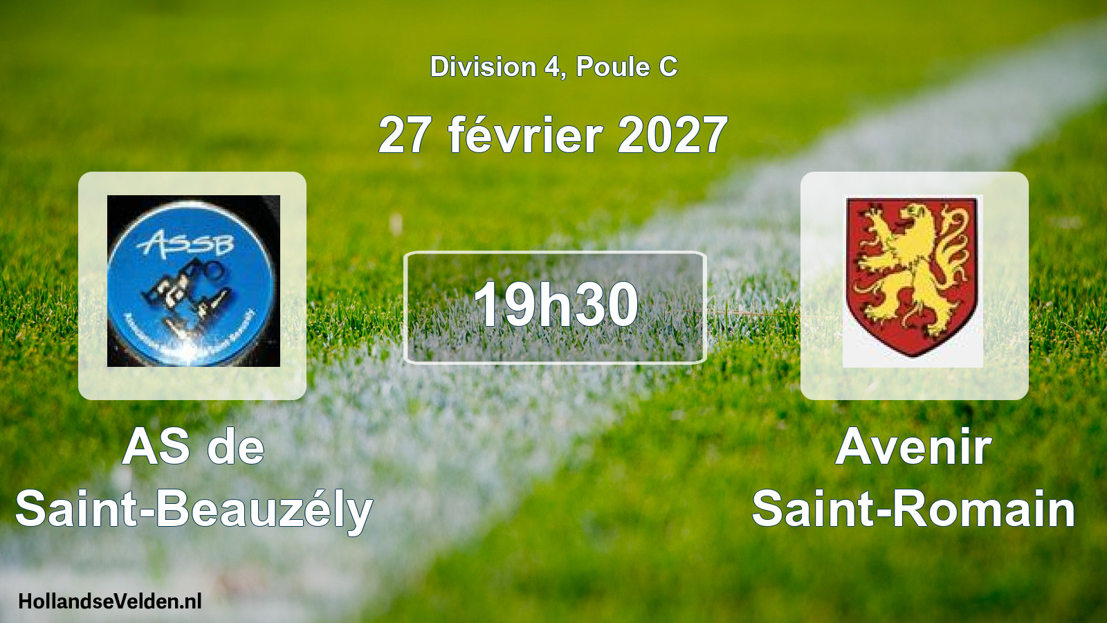 Scheduled Match: AS de Saint-Beauzély - Avenir Saint-Romain (27 February 2027)