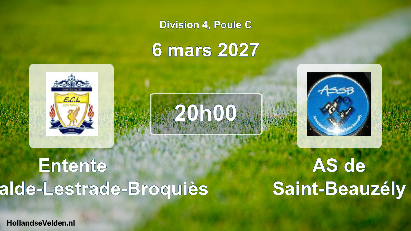 Scheduled Match: Entente Costecalde-Lestrade-Broquiès - AS de Saint-Beauzély (6 March 2027)