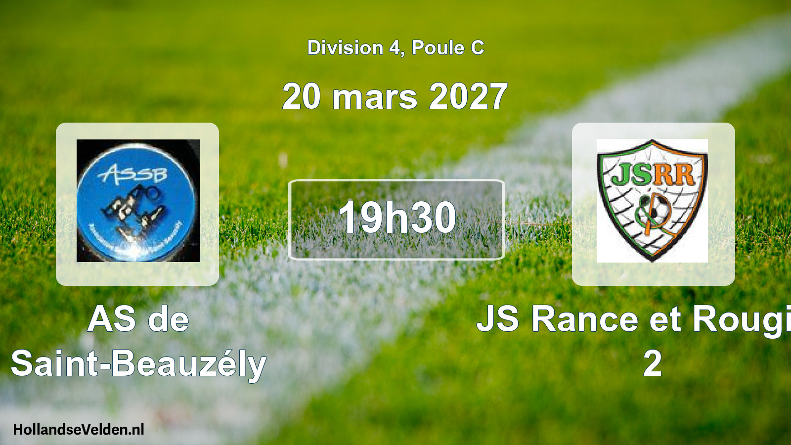 Scheduled Match: AS de Saint-Beauzély - JS Rance et Rougier 2 (20 March 2027)