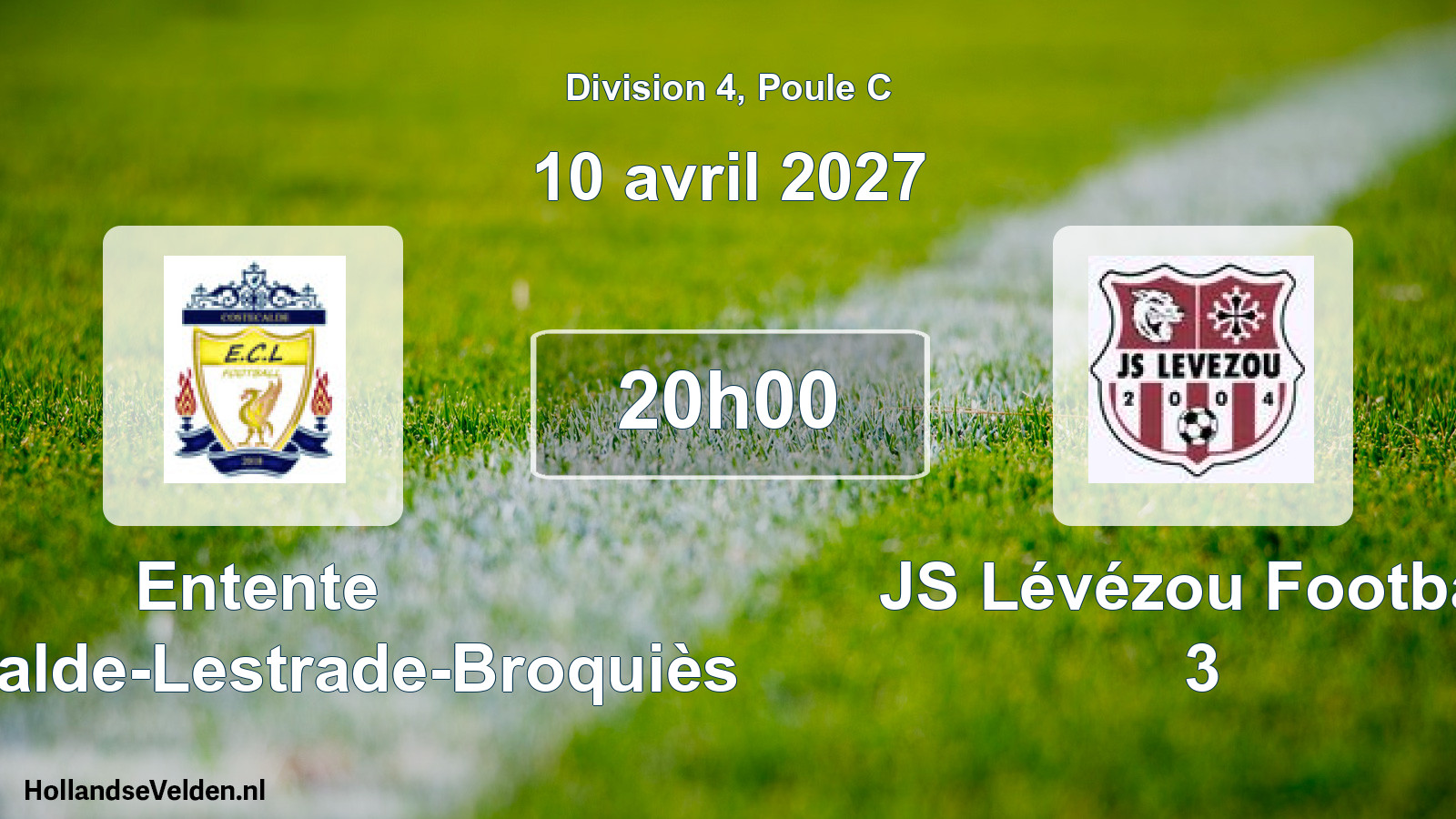 Scheduled Match: Entente Costecalde-Lestrade-Broquiès - JS Lévézou Football 3 (10 April 2027)