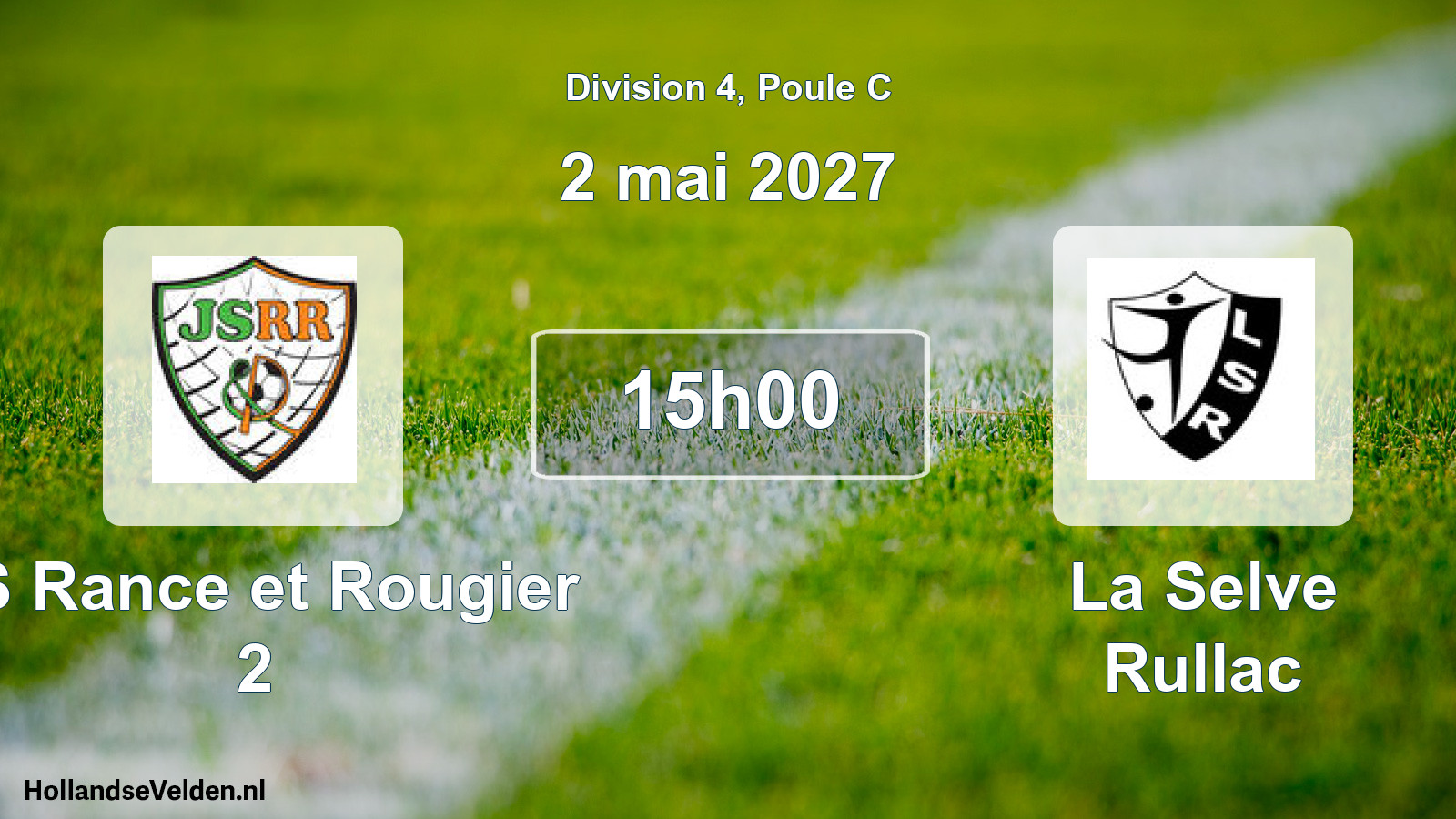 Match programmé: JS Rance et Rougier 2 - La Selve Rullac (2 mai 2027)