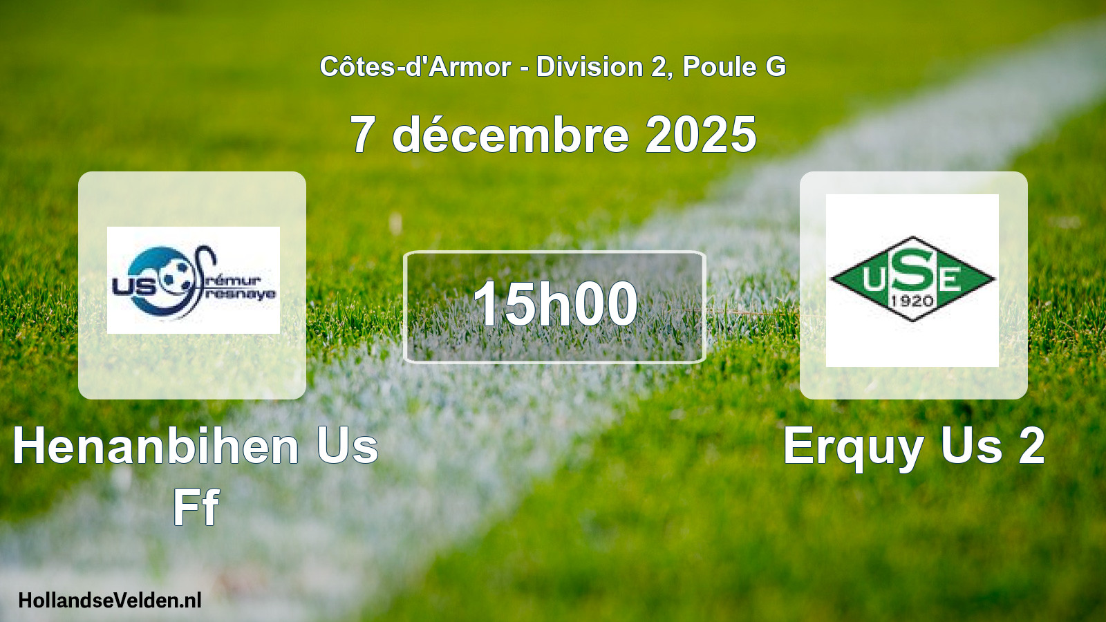 Scheduled Match: Henanbihen Us Ff - Erquy Us 2 (7 December 2025)