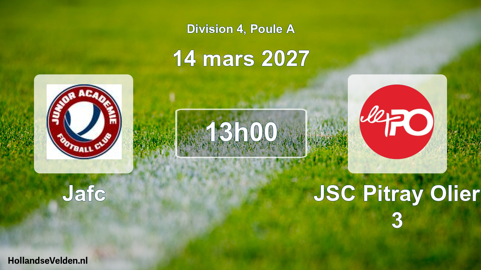 Scheduled Match: Jafc - JSC Pitray Olier 3 (14 March 2027)