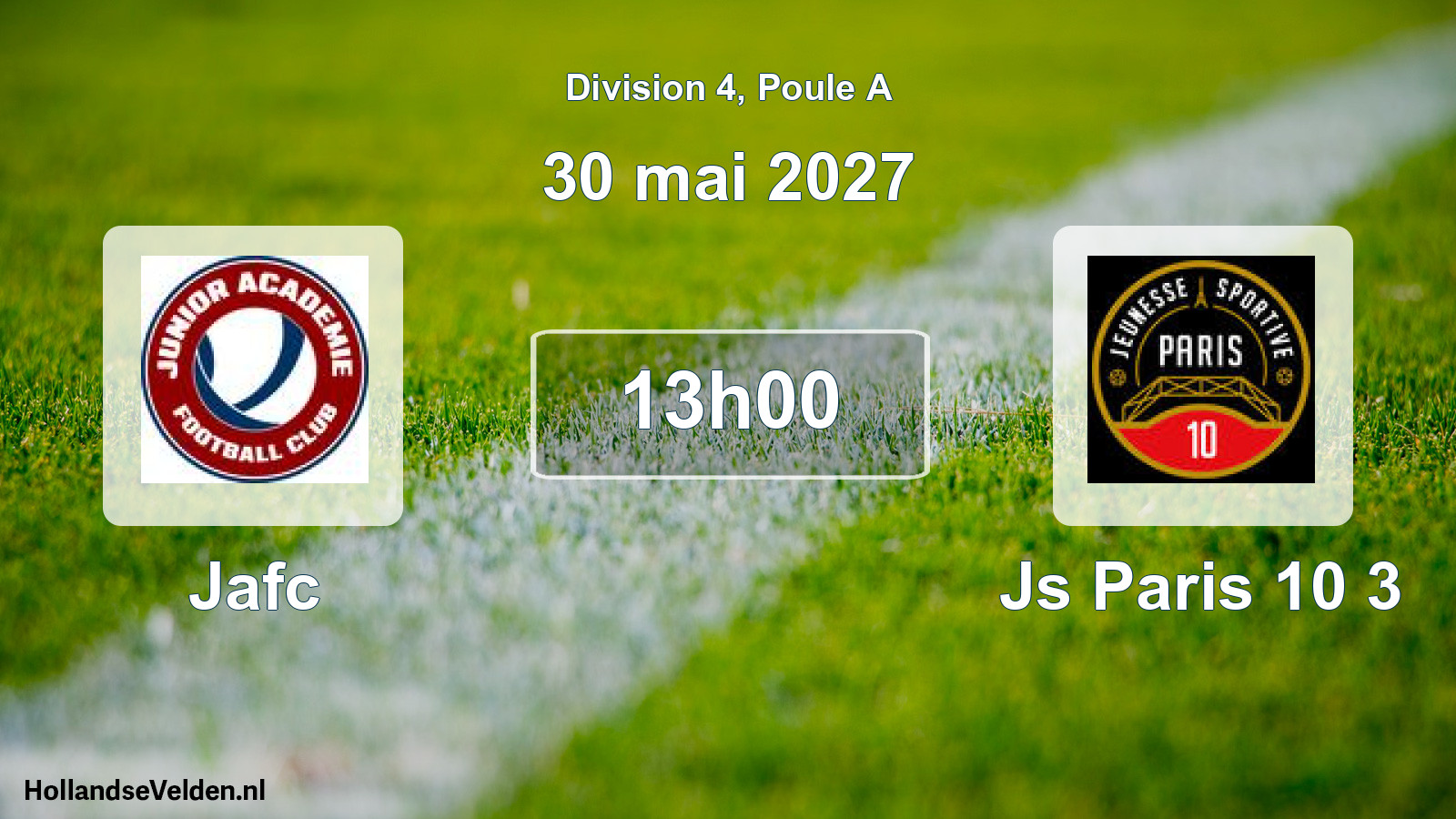 Scheduled Match: Jafc - Js Paris 10 3 (30 May 2027)
