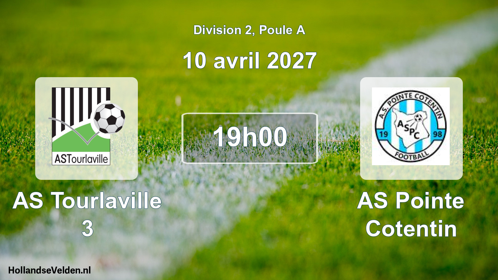 Match programmé: AS Tourlaville 3 - AS Pointe Cotentin (10 avril 2027)