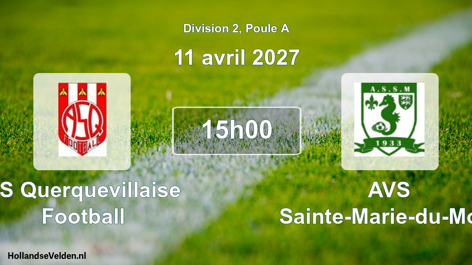 Match programmé: AS Querquevillaise Football - AVS Sainte-Marie-du-Mont (11 avril 2027)