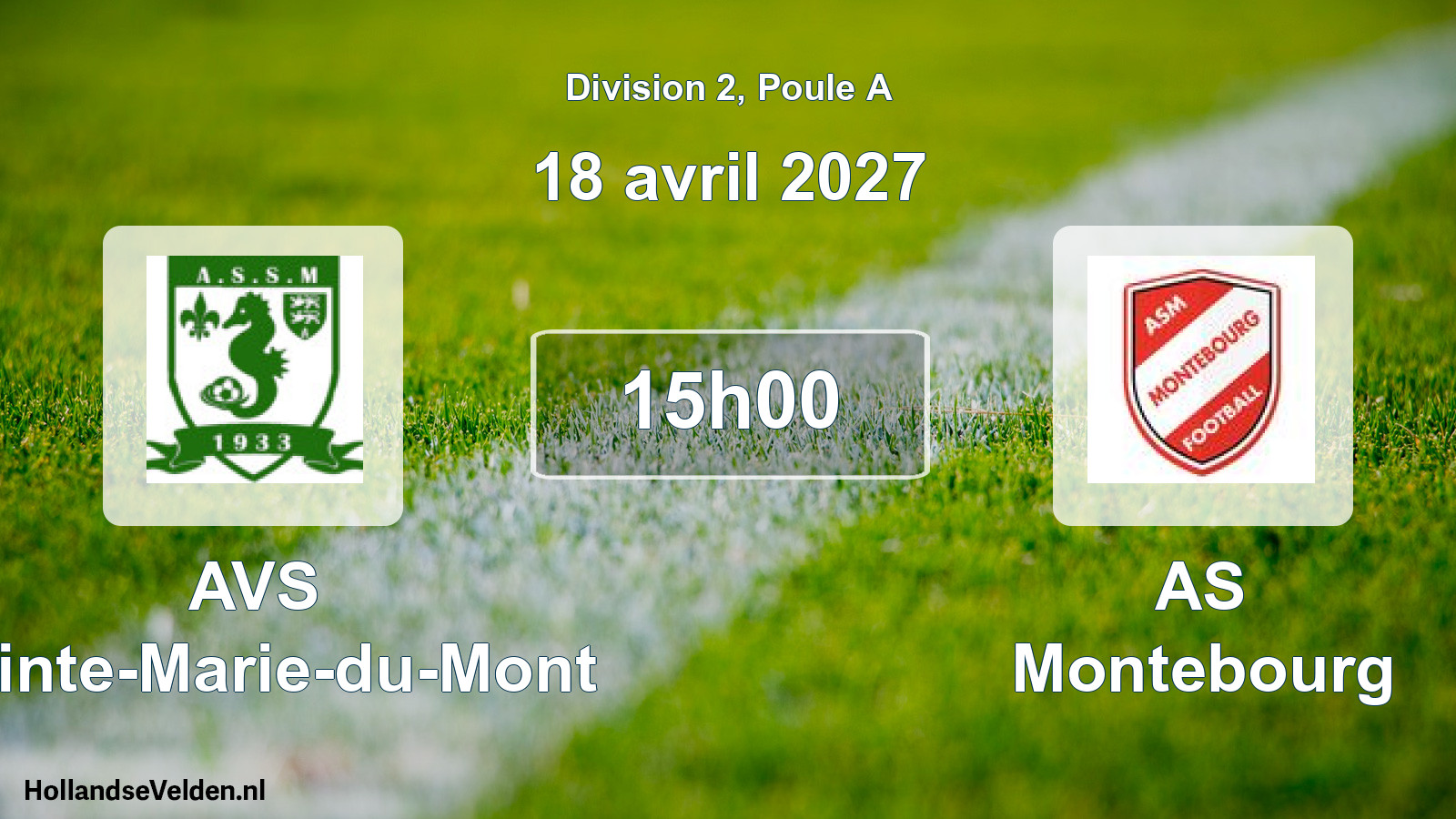 Match programmé: AVS Sainte-Marie-du-Mont - AS Montebourg (18 avril 2027)